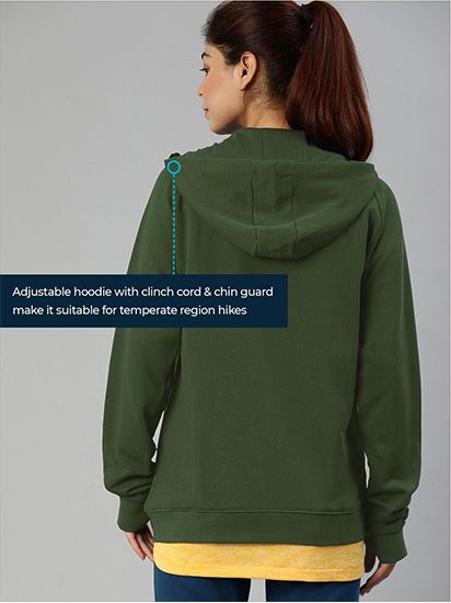 Rimo Olive Organic Cotton Sweatshirt | Women
